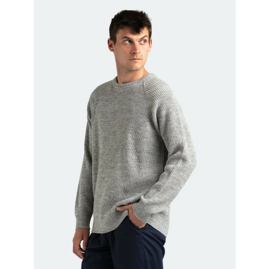 Banks Journal Static Knitwear Sweatshirts, Sweaters & Hoodies Heather Grey 6 Banks Journal Static Knitwear Sweatshirts, Sweaters & Hoodies Heather Grey - Image 4