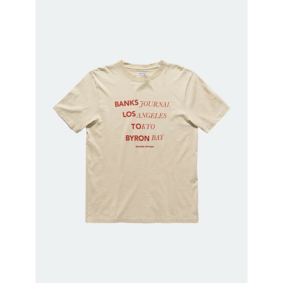 Banks Journal Locator Trader Tee Shirt Tops Bone 3 Banks Journal Locator Trader Tee Shirt Tops Bone