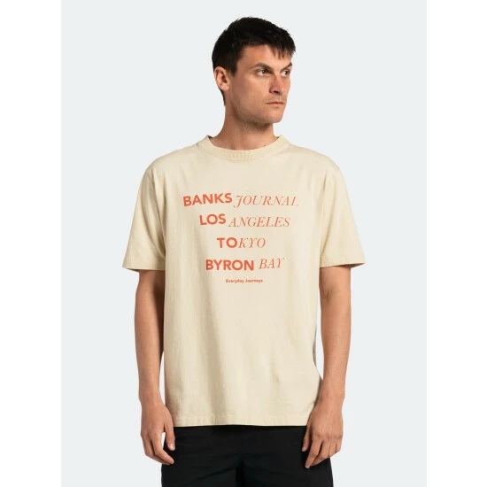 Banks Journal Locator Trader Tee Shirt Tops Bone 4 Banks Journal Locator Trader Tee Shirt Tops Bone - Image 2