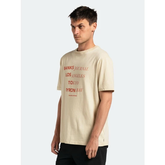 Banks Journal Locator Trader Tee Shirt Tops Bone 6 Banks Journal Locator Trader Tee Shirt Tops Bone - Image 4