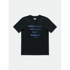 Banks Journal Locator Trader Tee Shirt Tops Dirty Black