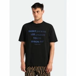 Alternative view of Banks Journal Locator Trader Tee Shirt Tops Dirty Black
