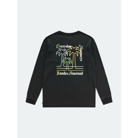 Banks Journal Oasis L/S Tee Shirt T-Shirts Dirty Black 3 Banks Journal Oasis L/S Tee Shirt T-Shirts Dirty Black