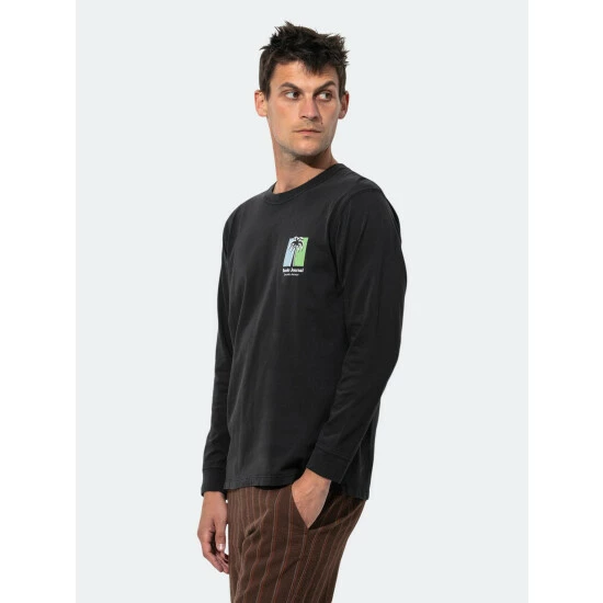 Banks Journal Oasis L/S Tee Shirt T-Shirts Dirty Black 6 Banks Journal Oasis L/S Tee Shirt T-Shirts Dirty Black - Image 4