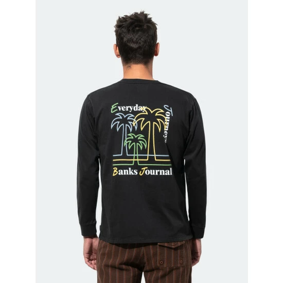 Banks Journal Oasis L/S Tee Shirt T-Shirts Dirty Black 7 Banks Journal Oasis L/S Tee Shirt T-Shirts Dirty Black - Image 5