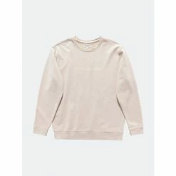 Banks Journal Label Crew Printed Fleece Sweatshirts, Sweaters & Hoodies Bone