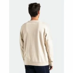 Banks Journal Label Crew Printed Fleece Sweatshirts, Sweaters & Hoodies Bone -Banks Journal store unnamed file 2004