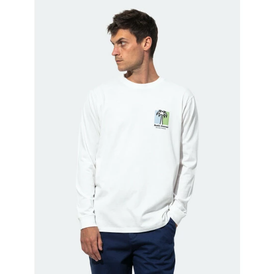 Banks Journal Oasis L/S Tee Shirt T-Shirts Off White 5 Banks Journal Oasis L/S Tee Shirt T-Shirts Off White - Image 3