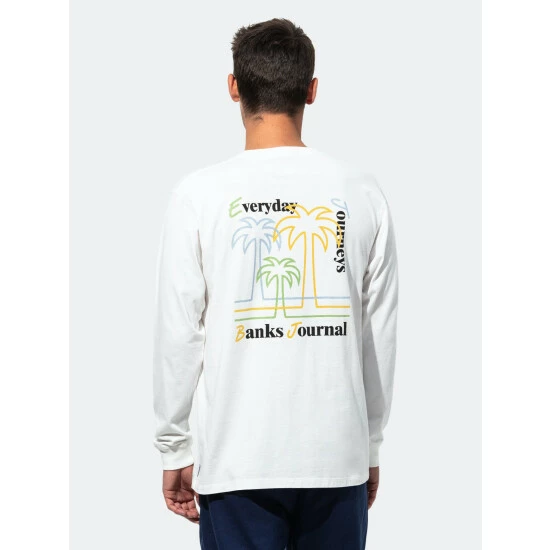 Banks Journal Oasis L/S Tee Shirt T-Shirts Off White 7 Banks Journal Oasis L/S Tee Shirt T-Shirts Off White - Image 5