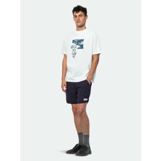Banks Journal John E Swoopy Tee Shirt Tops Off White 7 Banks Journal John E Swoopy Tee Shirt Tops Off White - Image 5