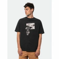 Alternative view of Banks Journal John E Swoopy Tee Shirt Tops Dirty Black