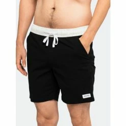 Banks Journal Primary Elastic Boardshort Swimwear Dirty Black -Banks Journal store unnamed file 2118
