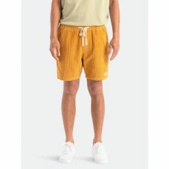 Banks Journal Yamba Elastic Walkshort Shorts Deep Mustard -Banks Journal store unnamed file 212