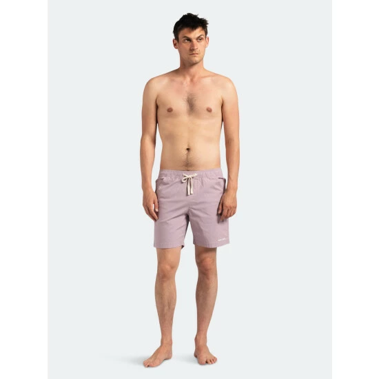 Banks Journal Label Elastic Boardshort Swimwear Pale Lavander 8 Banks Journal Label Elastic Boardshort Swimwear Pale Lavander - Image 6