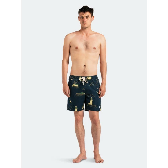 Banks Journal Mariner Elastic Boardshort Swimwear Dirty Denim 8 Banks Journal Mariner Elastic Boardshort Swimwear Dirty Denim - Image 6
