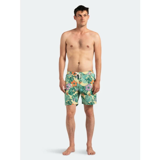 Banks Journal Lei Day Elastic Boardshort Swimwear Light Lemon 8 Banks Journal Lei Day Elastic Boardshort Swimwear Light Lemon - Image 6