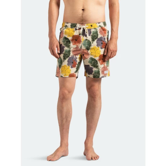 Banks Journal Soho Elastic Boardshort Swimwear Bone 5 Banks Journal Soho Elastic Boardshort Swimwear Bone - Image 3