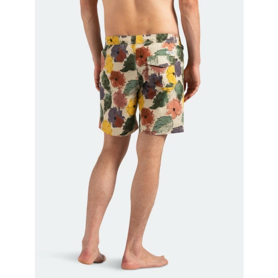 Banks Journal Soho Elastic Boardshort Swimwear Bone 7 Banks Journal Soho Elastic Boardshort Swimwear Bone - Image 5