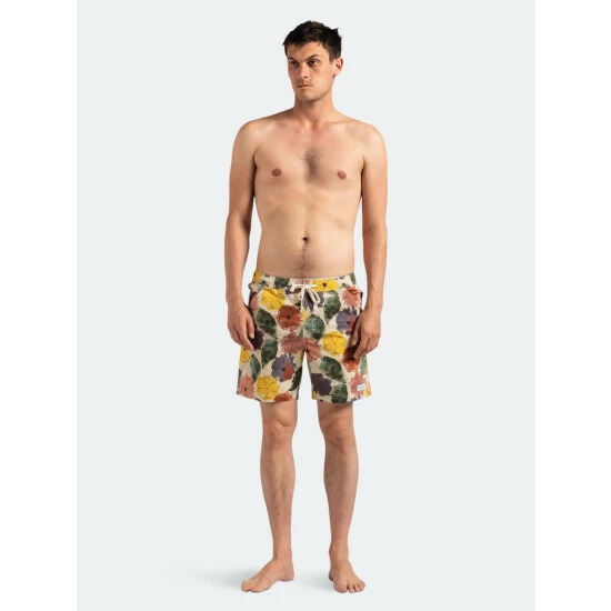 Banks Journal Soho Elastic Boardshort Swimwear Bone 8 Banks Journal Soho Elastic Boardshort Swimwear Bone - Image 6
