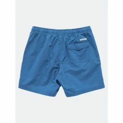 Alternative view of Banks Journal Label Elastic Boardshort - Newport Blue Swimwear