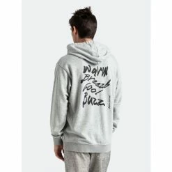 Banks Journal Cool Printed Fleece Sweatshirts, Sweaters & Hoodies Heather Grey -Banks Journal store unnamed file 2180
