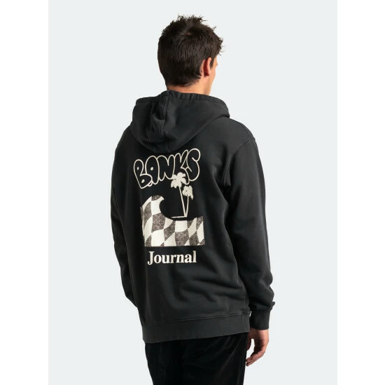 Banks Journal Calypso Parka Fleece Sweatshirts, Sweaters & Hoodies Dirty Black 6 Banks Journal Calypso Parka Fleece Sweatshirts, Sweaters & Hoodies Dirty Black - Image 4