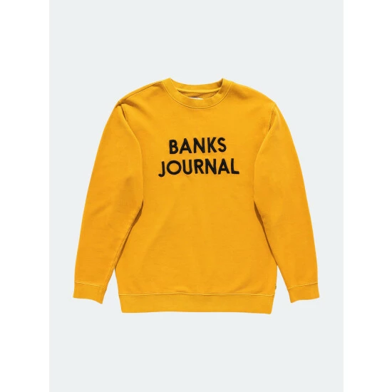 Banks Journal Journal Crew Sweatshirts, Sweaters & Hoodies Saffron 3 Banks Journal Journal Crew Sweatshirts, Sweaters & Hoodies Saffron