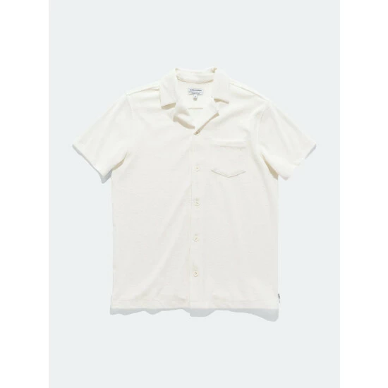 Banks Journal Terry S/S Woven Shirt Tops Off White 3 Banks Journal Terry S/S Woven Shirt Tops Off White