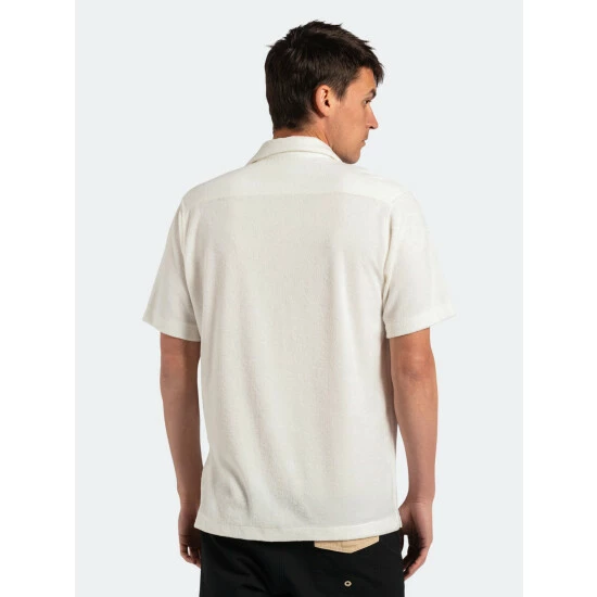 Banks Journal Terry S/S Woven Shirt Tops Off White 5 Banks Journal Terry S/S Woven Shirt Tops Off White - Image 3