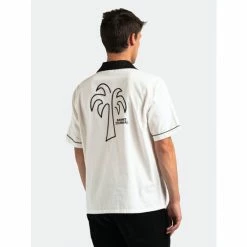 Banks Journal Off The Grid S/S Woven Shirt Tops Off White -Banks Journal store unnamed file 2213