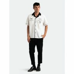 Banks Journal Off The Grid S/S Woven Shirt Tops Off White -Banks Journal store unnamed file 2215
