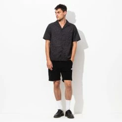 Alternative view of Banks Journal Wilder S/S Woven Shirt - Black Shirts