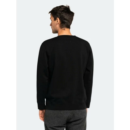 Banks Journal Label Crew Graphic Fleece Sweatshirts, Sweaters & Hoodies Dirty Black 6 Banks Journal Label Crew Graphic Fleece Sweatshirts, Sweaters & Hoodies Dirty Black - Image 4