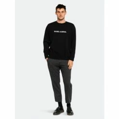 Banks Journal Label Crew Graphic Fleece Sweatshirts, Sweaters & Hoodies Dirty Black 11 Banks Journal Label Crew Graphic Fleece Sweatshirts, Sweaters & Hoodies Dirty Black -Banks Journal store unnamed file 25