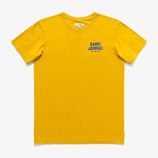 Banks Journal Tropics Classic Tee Shirt T-Shirts Dark Mustard 3 Banks Journal Tropics Classic Tee Shirt T-Shirts Dark Mustard