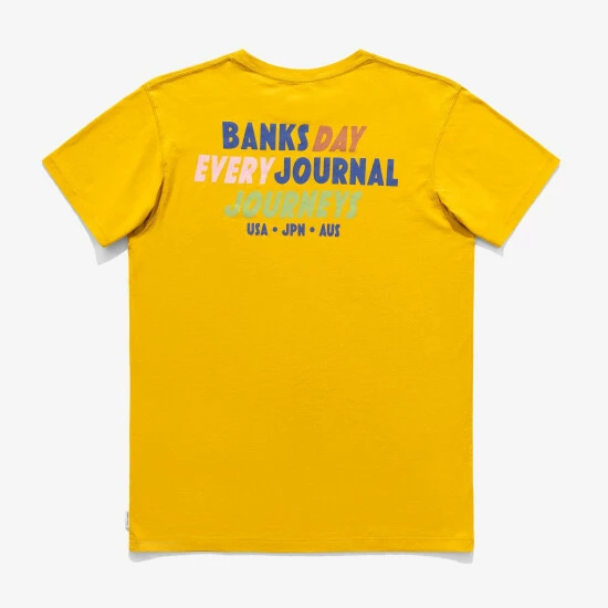 Banks Journal Tropics Classic Tee Shirt T-Shirts Dark Mustard 4 Banks Journal Tropics Classic Tee Shirt T-Shirts Dark Mustard - Image 2