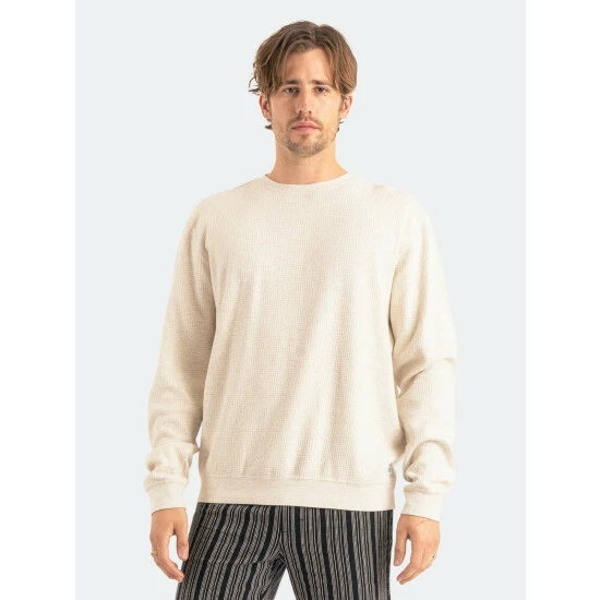Banks Journal Preston Transeasonal Fleece Sweatshirts, Sweaters & Hoodies White Heather 4 Banks Journal Preston Transeasonal Fleece Sweatshirts, Sweaters & Hoodies White Heather - Image 2