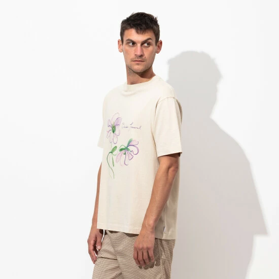 Banks Journal Fluer Trader Tee Shirt T-Shirts Bone 6 Banks Journal Fluer Trader Tee Shirt T-Shirts Bone - Image 4