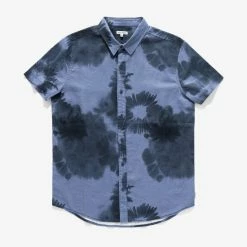 Banks Journal Washed Up S/S Woven Shirt - Moon Light Shirts