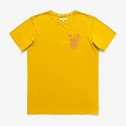 Banks Journal Rising Palm Faded Tee Shirt - Dark Mustard T-Shirts