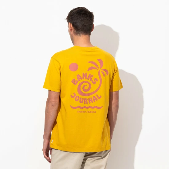 Banks Journal Rising Palm Faded Tee Shirt - Dark Mustard T-Shirts 8 Banks Journal Rising Palm Faded Tee Shirt - Dark Mustard T-Shirts - Image 6