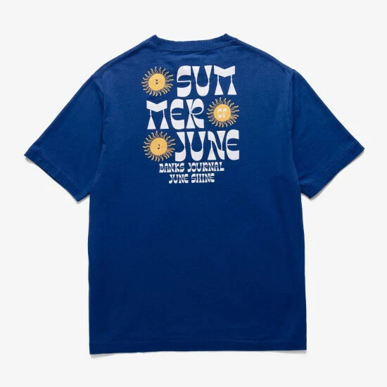 Banks Journal Summer Of June Trader Tee T-Shirts Blue 4 Banks Journal Summer Of June Trader Tee T-Shirts Blue - Image 2