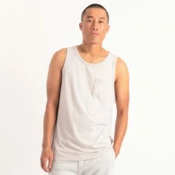 Alternative view of Banks Journal Primary Tank Tops Washed Grey