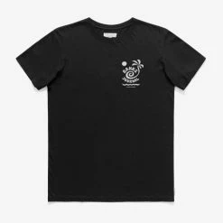 Banks Journal Rising Palm Faded Tee Shirt - Black T-Shirts