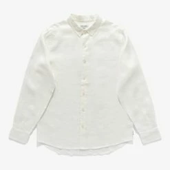 Banks Journal Hastings L/S Woven Shirt Shirts Off White
