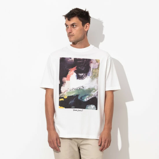 Banks Journal Natalie Strickland Trisha Tee Shirt T-Shirts Off White 4 Banks Journal Natalie Strickland Trisha Tee Shirt T-Shirts Off White - Image 2