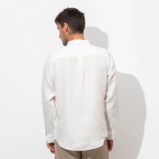 Banks Journal Hastings L/S Woven Shirt Shirts Off White 6 Banks Journal Hastings L/S Woven Shirt Shirts Off White - Image 4