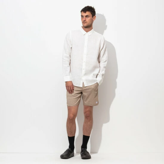 Banks Journal Hastings L/S Woven Shirt Shirts Off White 7 Banks Journal Hastings L/S Woven Shirt Shirts Off White - Image 5