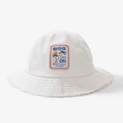 Banks Journal Oasis Bucket Hat Hats Off White