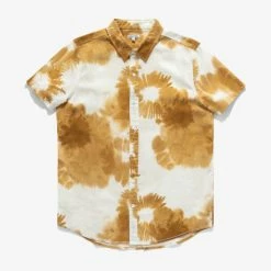 Banks Journal Washed Up S/S Woven Shirt - Tobacco Shirts